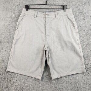 O'Neil Reserve Light Check 10" Hybrid Shorts Size 33 Stretch Hyperdry Fabric